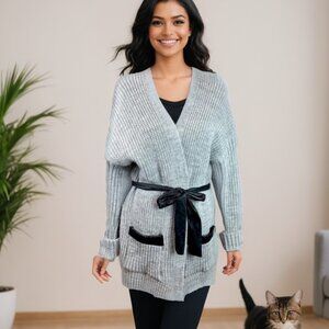 Park Karon Wool Blend Drop Shoulder Cardigan